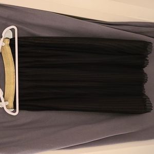 A&B Black and Gold Maxi Skirt